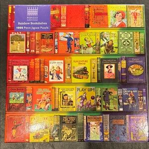 Colorful Bookshelf Jigsaw Puzzle